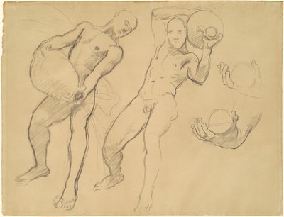 Studies of Notus for The Winds, 1922-1925. tekijältä John Singer Sargent