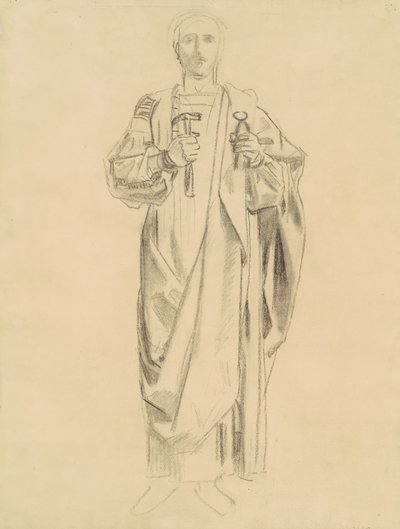 Study for the Dogma of the Redemption: Frieze of Angels [recto], 1895-1903. tekijältä John Singer Sargent