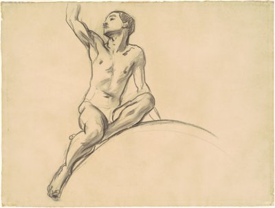 Tutkimus hahmolle musiikin yläpuolella, 1919-1920. tekijältä John Singer Sargent