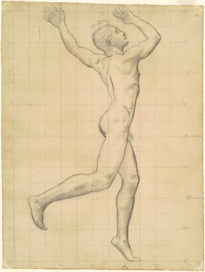Apollon tutkimus "Apollolle ja Daphnelle" tekijältä John Singer Sargent