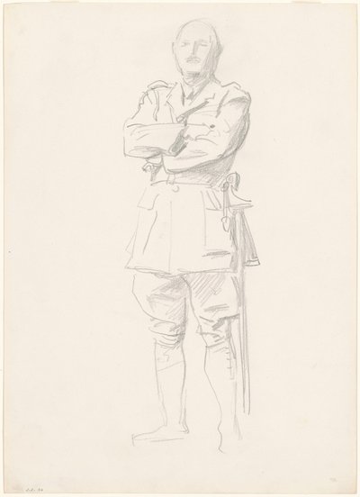 Kenraali Louis Bothan tutkimus "I maailmansodan kenraaleja varten" tekijältä John Singer Sargent