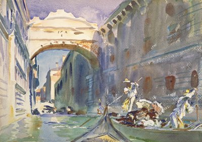 Huokausten silta, n. 1905-08 (wc paperilla) tekijältä John Singer Sargent