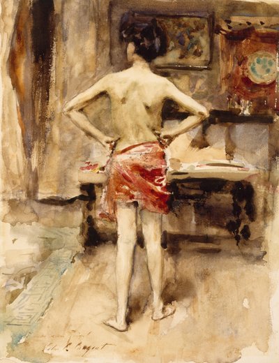 Huonekalut ja erilaiset esineet 1100- ja 1300-luvuilta tekijältä John Singer Sargent