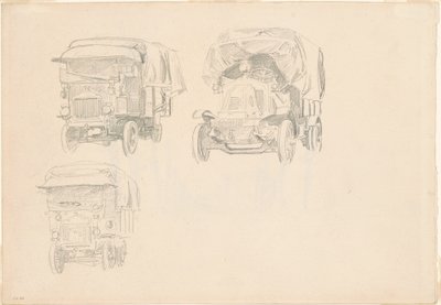 Kuorma-autot [recto], 1918. tekijältä John Singer Sargent