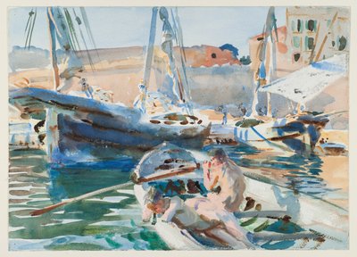 Purkauskipsi, n. 1905 (wc paperilla) tekijältä John Singer Sargent