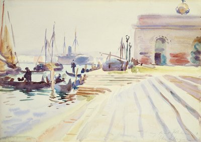 Venetsia (wc grafiitin päällä paperilla) tekijältä John Singer Sargent