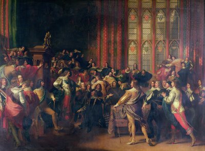 Kaarle I (1600-49) Vaatii alahuoneen viittä jäsentä vuonna 1642 tekijältä John Singleton Copley