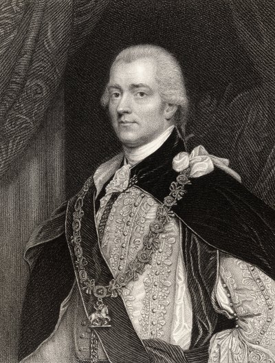 George John Spencer, 2. Earl Spencer, kaiverrus B. Holl (1808-84), National Portrait Gallerysta, osa II, julkaistu noin 1835 tekijältä John Singleton Copley