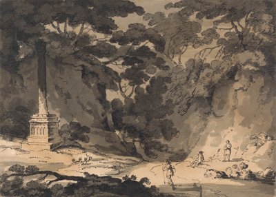 Korkea monumentti tienvarrella tekijältä John Skippe