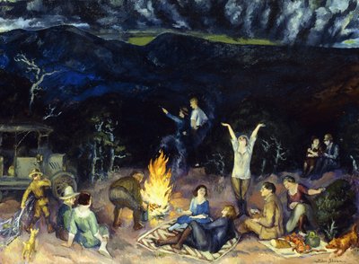 Piknik harjulla tekijältä John French Sloan
