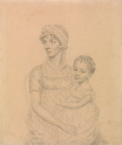 Lady Wigram pienen poikansa William Pitt Wigramin kanssa tekijältä John Smart
