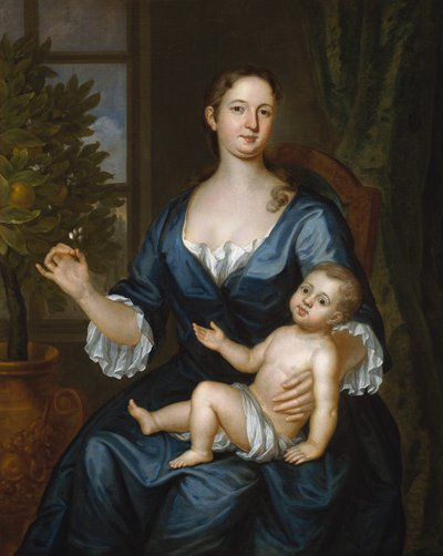 Rouva Francis Brinley ja hänen poikansa Francis, 1729. tekijältä John Smibert