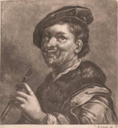 Mies soittaa huilua tekijältä John Smith
