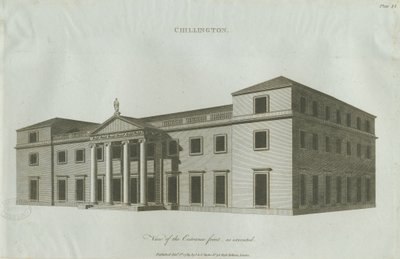 Chillington Hall: kaiverrus, 1789 tekijältä John Soane