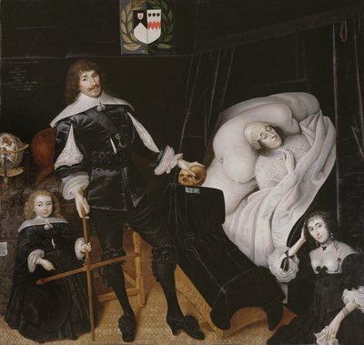 Sir Thomas Aston (1600-45) vaimonsa kuolinvuoteella tekijältä John Souch