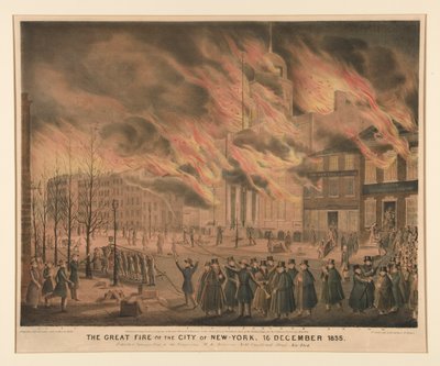 New Yorkin kaupungin suuri palo, 16. joulukuuta 1835 tekijältä John T. Bowen