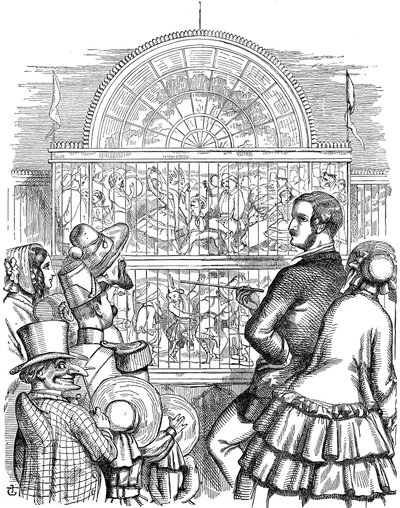 Albert 1819-1861, kuningatar Victorian prinssipuoliso, suuressa näyttelyssä, 1851 tekijältä John Tenniel