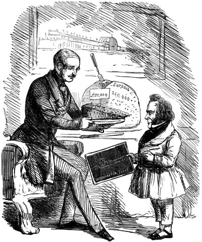 Albert, kuningatar Victorian prinssipuoliso ja Joseph Paxton, 1851 tekijältä John Tenniel