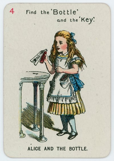 Liisa ja pullo tekijältä John Tenniel