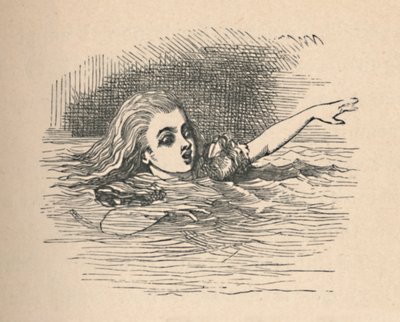 Liisa kyynelten meressä, 1889 tekijältä John Tenniel