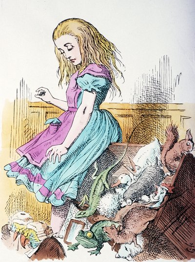Alice eläinten ympäröimänä tekijältä John Tenniel
