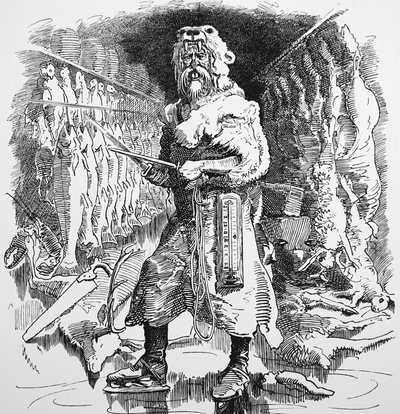 Herra Punchin näkemys jäähdytyksen tulevaisuuden merkityksestä tekijältä John Tenniel