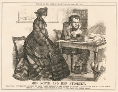 Rouva North ja hänen asianajajansa tekijältä John Tenniel