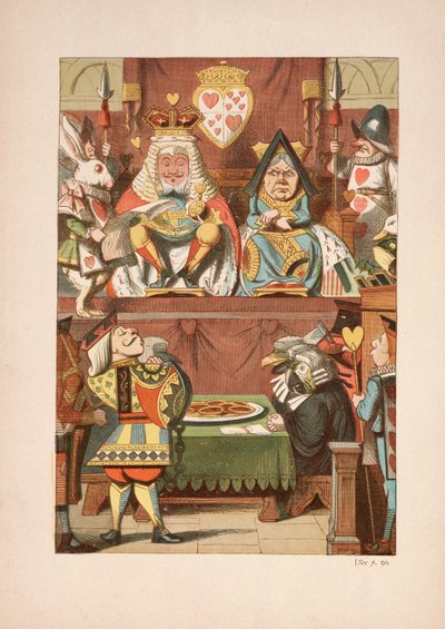 Sydänroiston koettelemus, julkaisusta Alices Adventures in Wonderland and Through the Looking-Gass and Through the Looking-Gass and Through the Looking-Glass and Through and Through the Looking-Glass and Through the Through-and Through and Through the Look tekijältä John Tenniel
