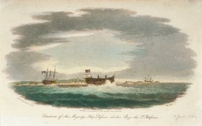 San Ildefonso -aluksen kaappasi HMS Defence. tekijältä John Theophilus Lee