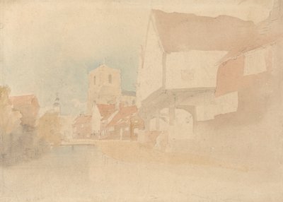 Näkymä Waltham Abbeysta, Hertsistä, Essexistä tekijältä John Thirtle
