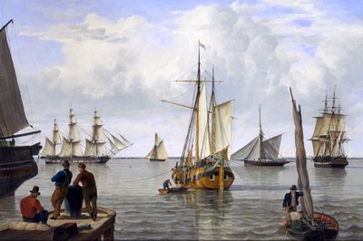 Toimitus Thamesin suistossa, 1820 tekijältä John Thomas Serres