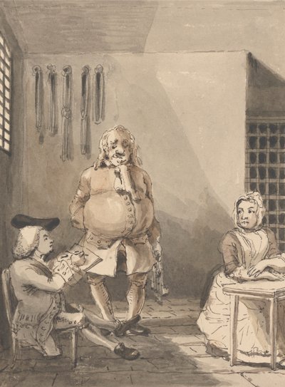 Hogarth piirtää Sarah Malcolmia tekijältä John Thomas Smith