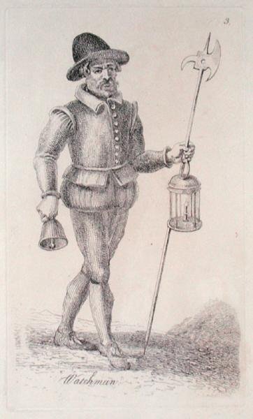 Vartija n. 1680 (etsaus) tekijältä John Thomas Smith