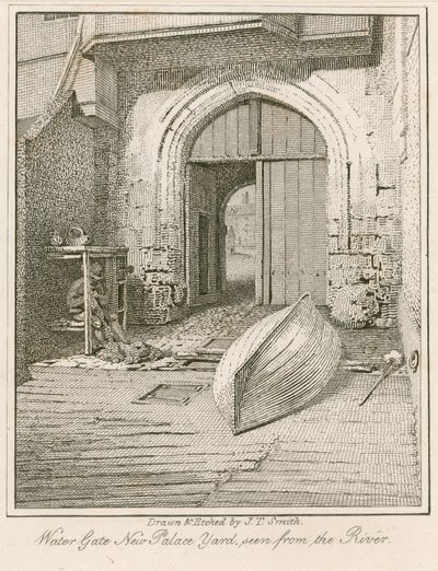Water Gate, New Palace Yard, Westminster Palace tekijältä John Thomas Smith