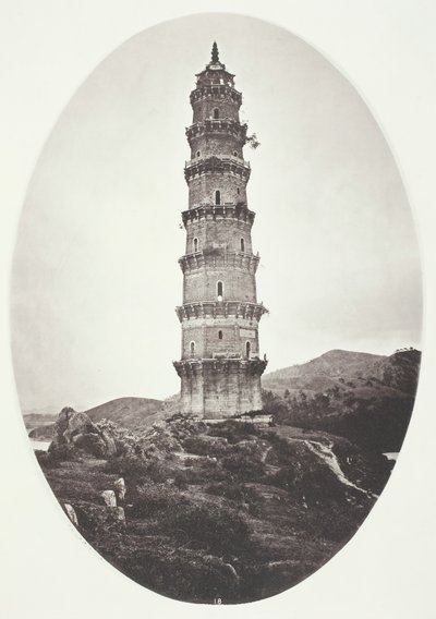 Pagodi lähellä Chao-Chowfua, n. 1868. tekijältä John Thomson