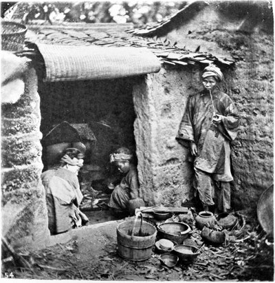 Kiina, yksinkertainen perhe, n. 1870 (kuva) tekijältä John Thomson