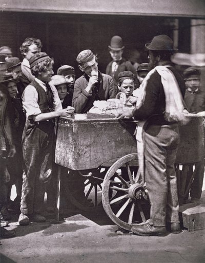 Half Penny Ices, elokuvasta Street Life in London, 1876-77 (woodburytype) tekijältä John Thomson