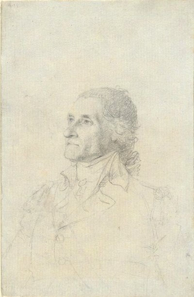 (Tuntematon mies - mahdollisesti Washington?) tekijältä John Trumbull