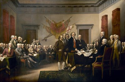 Itsenäisyysjulistus tekijältä John Trumbull