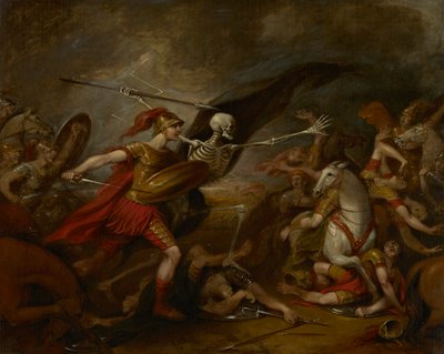 Joshua Ain taistelussa – Kuolema osallistui tekijältä John Trumbull