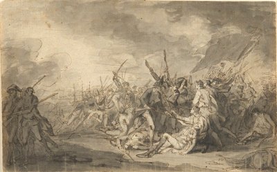 Tutkimus kenraali Warrenin kuolemasta Bunkkerin taistelussa tekijältä John Trumbull