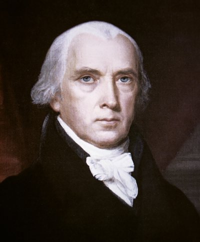 James Madison (1751-1836) (väri litho) tekijältä John Vanderlyn