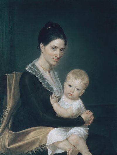 Rouva Marinus Willett ja hänen poikansa Marinus, Jr., n. 1802. tekijältä John Vanderlyn