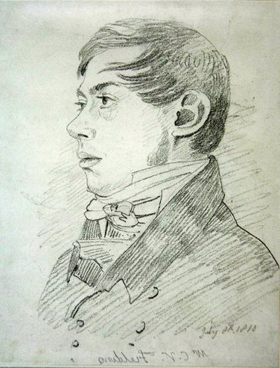 Anthony Vandyck Copley Fielding (1787-1855), 1810 (grafiitti kudospaperille) tekijältä John Varley