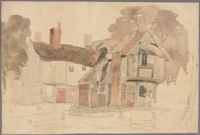 Brayn kirkon piha, 1807. tekijältä John Varley
