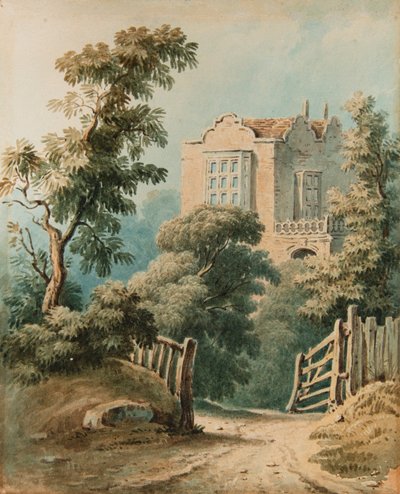 Holland House, Kensington (akvarelli) tekijältä John Varley