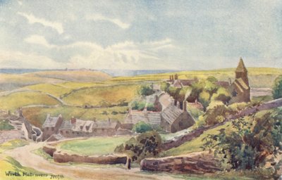 Worth Matravers (värillinen litografia) tekijältä John W.G. Bond