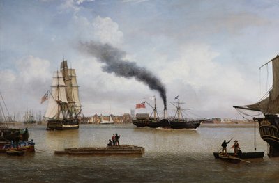 S.S. Forfarshire lähdössä Hullista viimeisellä matkallaan (öljy kankaalle) tekijältä John Ward