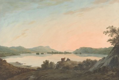 Windermere-järvi Calgarthista Belle Islen kanssa tekijältä John Warwick Smith