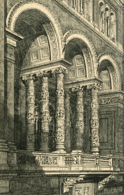 Central Recess in the Principal Quadrangle, 1860-luku, 1881. tekijältä John Watkins